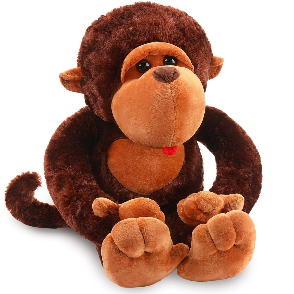 Shappy 31.5 Inch Giant Monkey Stuffed Animal Jumbo Big Gorilla Plush Toy for Baby Shower Birthday Party Favors Boys Girls
