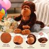 Shappy 31.5 Inch Giant Monkey Stuffed Animal Jumbo Big Gorilla Plush Toy for Baby Shower Birthday Party Favors Boys Girls view 3