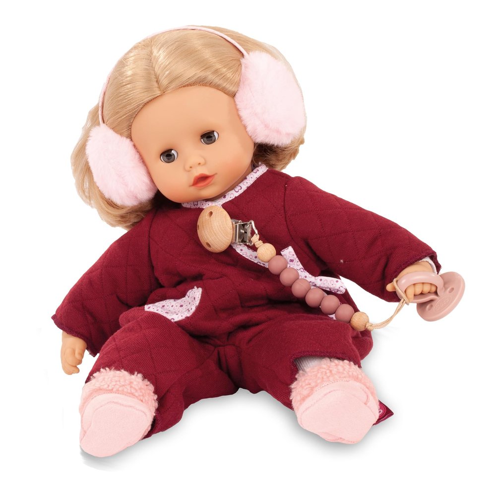 Gotz 2520968 Muffin Jubilee - 13" Baby Doll with Blond Short Hair and Brown Sleeping Eyes