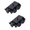 MOC City Creative Building Block Train Wheels, Black, 2-Piece Set, DIY Compatible with City Train Construction Sets view 1