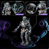 692PCS Mechanical Skeleton Robot Building Block Set3D Poseable Model with LED Light, Movable Linkage Gears, Display Stand, STEM Toys Gift for Kids & Adults Perfect for Horror Fans & Gothic Room Decor view 3