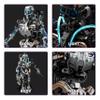 692PCS Mechanical Skeleton Robot Building Block Set3D Poseable Model with LED Light, Movable Linkage Gears, Display Stand, STEM Toys Gift for Kids & Adults Perfect for Horror Fans & Gothic Room Decor view 4