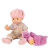 Gotz 2518053 Maxy Aquini Baby Beach Vibes - 16.5" Tall Vinyl Bath Baby Doll with Grey Sleeping Eyes, Dress, Hat and Accessories view 2