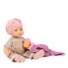 Gotz 2518053 Maxy Aquini Baby Beach Vibes - 16.5" Tall Vinyl Bath Baby Doll with Grey Sleeping Eyes, Dress, Hat and Accessories view 3