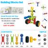 Afomida 156 PCS Creative Building Blocks Building Toy Set - Featuring Storage, Includes Dinosaur, Robot, Car, Spider, Dog, Animal Figure Building Toy Playset for Kids, Birthday Gift Ages 3+ (2) view 2