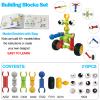 Afomida 215 PCS Creative Building Blocks Playset Toy - Featuring Storage, Includes Dinosaur, Robot, Car, Spider, Dog Figure, Learning Toy for Kids, Birthdays Gift for Kids, Boys and Girls Ages 4-7, 8+ view 2