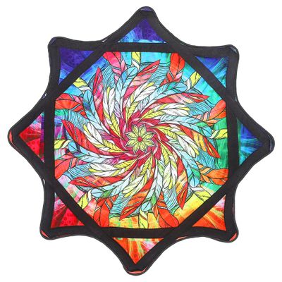Beginner to Pro Spinning Cloth Flow Toy  Colorful Juggling Prop, 24.4 Inch 297 Grams, Flow Star Style (Plume)