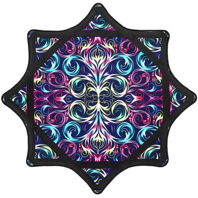 Beginner to Pro Spinning Cloth Flow Toy  Colorful Juggling Prop, 24.4 Inch 300 Grams, Flow Star Style (Paisley Pattern)