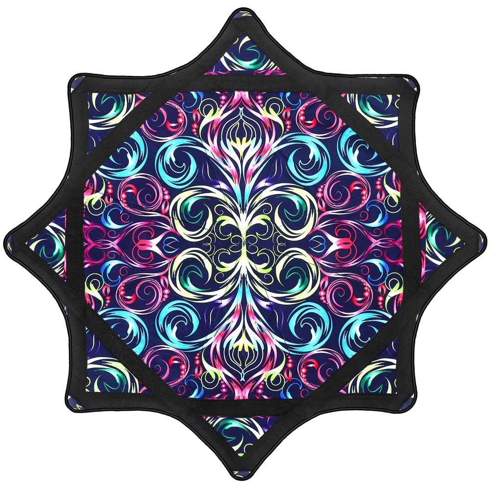 Beginner to Pro Spinning Cloth Flow Toy  Colorful Juggling Prop, 24.4 Inch 300 Grams, Flow Star Style (Paisley Pattern)