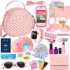 Toddler Play Purse Toy for Little Girls, 40PCS Kids Purse with Pretend Princess Toys Includes Handbag, Camera with Projector, Phone, Wallet, Kids Birthday Gift Toddler Girl Toys for 3 4 5 6+ view 1
