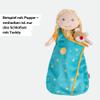 HABA 2011907001 Doll Sleeping Set with Mini Teddy Bear - Machine Washable at 30C - For Children from 18 Months view 2