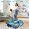 BulaBe Upgraded Dance Mat for Kids with Wireless Bluetooth, 5 Game Modes, LED Lights,Electronic Music Game Dance pad Floor Toys for Girls Boys Birthday Gifts Ages Toddlers 3-5 4-8 8-12 Year Old view 4