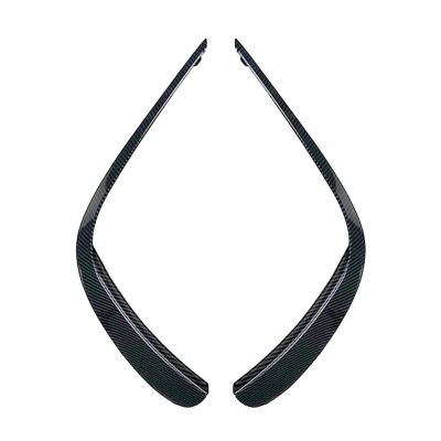2x For 2021 For Mercedes For Benz For E-Class W213 E260 E300 E53 Car Front Bumper Lip Splitter Spoiler Decorate Trim(Carbon Fiber)