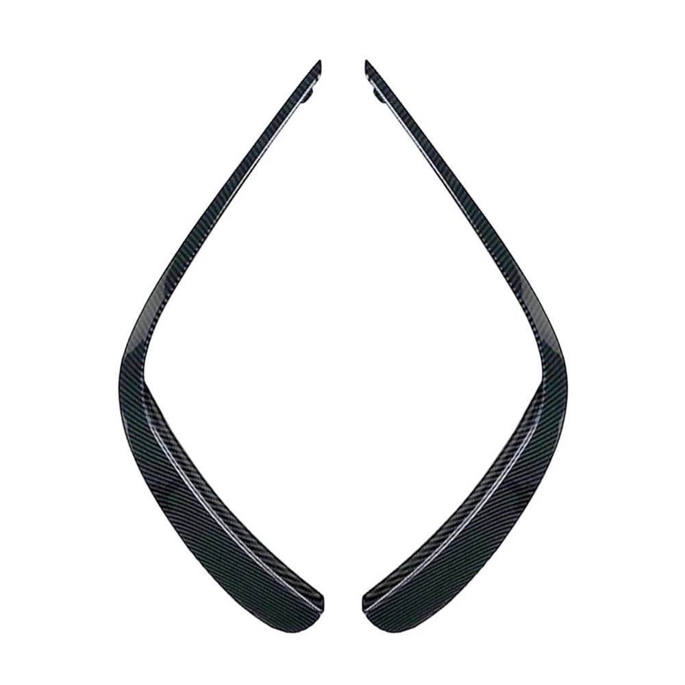 2x For 2021 For Mercedes For Benz For E-Class W213 E260 E300 E53 Car Front Bumper Lip Splitter Spoiler Decorate Trim(Carbon Fiber)