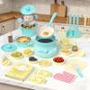 Gotoofun Kids Cooking Sets Real Mini Kitchen, Safe Cooking Set for Kids Ages 8-12, Real Food Making Montessori Kitchen Playset with Dishes & Kids Knife Set for Girls Boys view 1