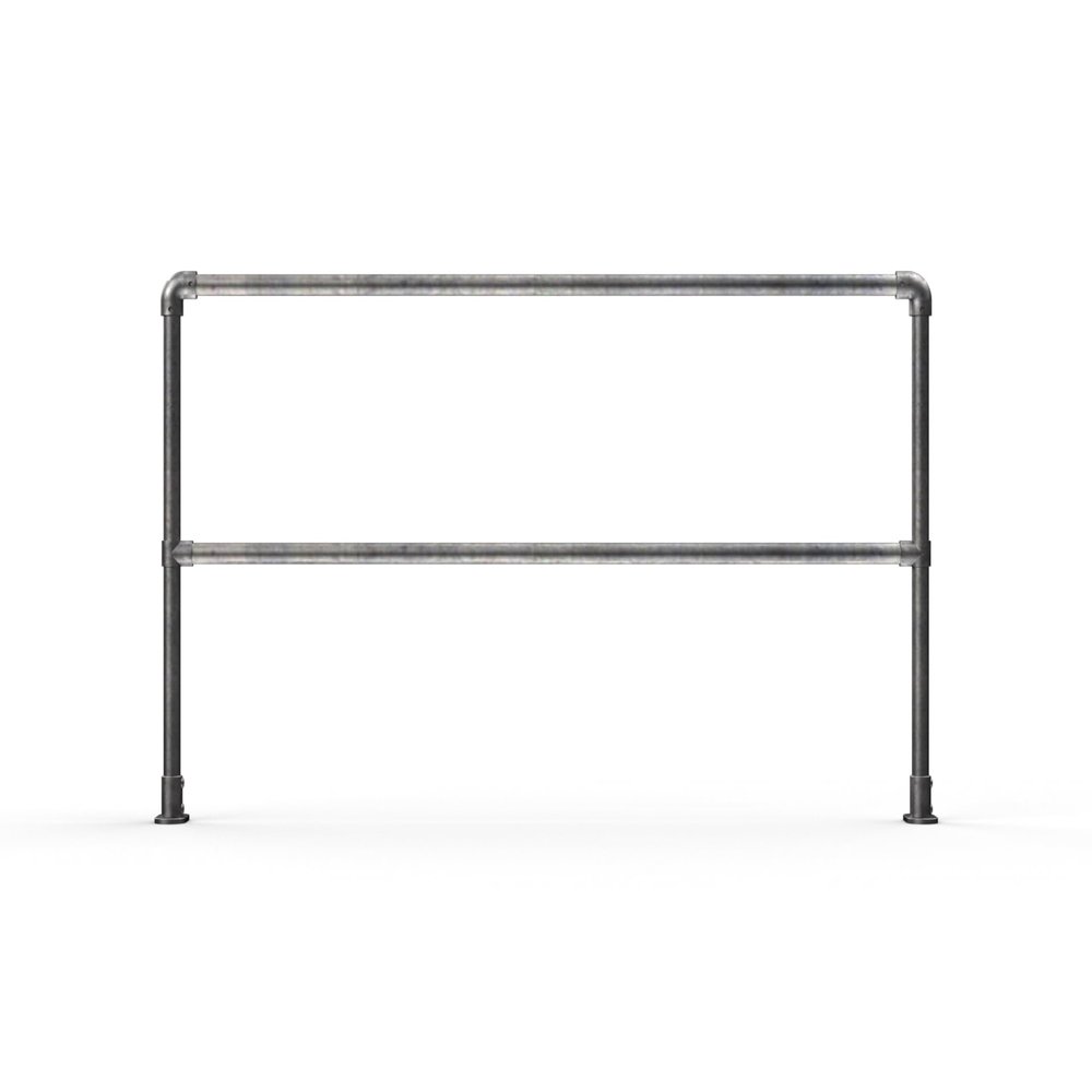Safety Rail Co. Accu-Fit 6 Straight ExpressRail Kit - Galvanized