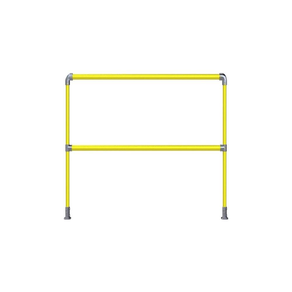 Safety Rail Co. Accu-Fit 6' Straight Expressrail Kit - Powdercoat & Galvanized