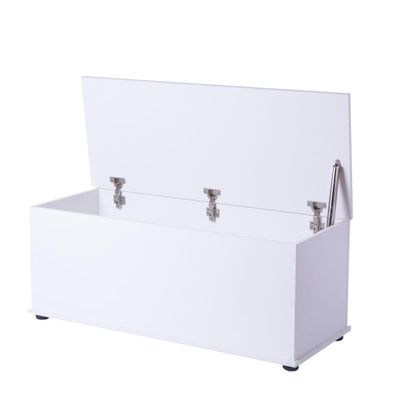 15.75 x 39.25 x 15.75 in. Wooden Storage Organizing Toy Box, White - Rectangle