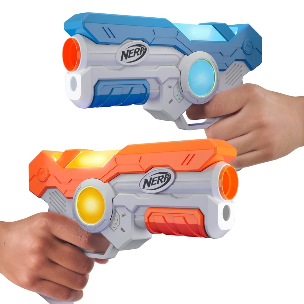 NERF Laser Ops Battle 2PK ith Lights, Vibration, Sound FX & 200ft Range by Wilder Toys