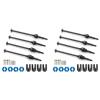 RC Cars Drive shafts Compatible with Traxxas for Slash for Rustler for Stampede for Hoss for VXL 4X4 1/10 RC Car Parts 8Pcs Steel Front Rear Drive Shaft CVD view 1