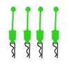 QTUONVD RC Upgrade Parts for Arrma for Kraton for Senton for Granite 1/10 4Pcs Silica Gel RC Car Body Clip Retainer Shell Fixed Buckle Lock(Green) view 1