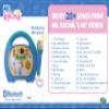 eKids Ms Rachel Kids Karaoke Machine, Portable Bluetooth Party Speaker with Microphone and Built-in Music, Designed for Fans of Ms Rachel Toys view 2
