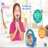 eKids Ms Rachel Kids Karaoke Machine, Portable Bluetooth Party Speaker with Microphone and Built-in Music, Designed for Fans of Ms Rachel Toys view 3