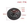 MYHWDRNU RC Car Parts Compatible with KM C3 1/7 RC for Rally Car Upgrade Modification Parts Steel 46T 48T Central Differential Gear E8082(46t) view 4