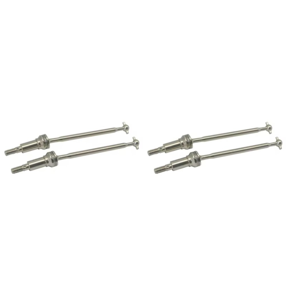 RC Cars Drive shafts Compatible with Xinlehong for Hosim Q901 Q902 Q903 9130 9136 9137 1/16 RC Car Upgrade Parts 4Pcs Metal Front Drive Shaft CVD QWJ01