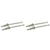RC Cars Drive shafts Compatible with Xinlehong for Hosim Q901 Q902 Q903 9130 9136 9137 1/16 RC Car Upgrade Parts 4Pcs Metal Front Drive Shaft CVD QWJ01 view 1