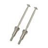 RC Cars Drive shafts Compatible with Xinlehong for Hosim Q901 Q902 Q903 9130 9136 9137 1/16 RC Car Upgrade Parts 4Pcs Metal Front Drive Shaft CVD QWJ01 view 3
