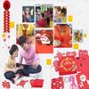 32PCS/80PCS Chinese Paper Cutting Kit, Red Fun Paper Art Crafts Kits for Window Decoration Spring Festival Chinese New Year Celebration Activity view 4