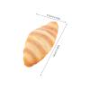 SOLUSTRE 3pcs Artificial Croissant: Realistic Fake Bread for Display - Simulation Food Decoration - Croissant Props for Photography - Bakery Kitchen Decor view 2