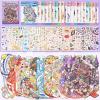 10 Sets Large 3D DIY Sticker Scene Book,Cartoon Mini Stickers for House,Magic Academy,Space Travel,Music Box, Relief Therapy for Adult Relief Stress Pass The Time Decoration Decal view 1