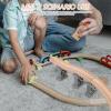 HOMOCONO 1 Set Wooden Train Bridges: Plastic Train Track Supports & Bridge for Kids' Railway Track Assembly Boosts Creativity & Realistic Play Experience view 4
