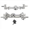 Compatible with MN D90 for MN-90 MN96 for MN98 for MN99S MN45 1/12 RC Car Upgrade Parts Accessories Metal Front Rear Portal Axle RC car Front Rear axle view 1