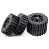 4pcs 118 * 42mm Off Road Buggy Sand Paddles Desert Wheel Tires 17mm Hex for RC 1/7 1/8 1/10 ARMAA TRAXXAS SLASH 2WD 4WD Wltoys view 1