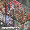 20 Sets DIY 3D Sticker Scenes,Cute Cartoon 3D DIY House Sticker,Make Your Own Mini Shop,Clothing Shop,Ice Cream Shop & Party Scene,Stress Relief Therapy for Adults to Relax and Pass The Time view 3