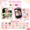 Kids Smart Phone Toy for Girls, Educational Touchscreen Toddler Phone for 3-8 Years Kids, Pretend Play Phone with Dual Camera, Music, 31 Games, ABC Learning & Habit Reminder, Girls Birthday Gift view 4