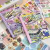 1000+ Pcs Cute Scrapbook Stickers Travel Laser Sticker Book for Adult Korean Stickers for Journal Aesthetic Photocard Glitter Kawaii Sticker Decor for DIY Card Art Arts Purple+Pink view 1