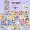 1000+ Pcs Cute Scrapbook Stickers Travel Laser Sticker Book for Adult Korean Stickers for Journal Aesthetic Photocard Glitter Kawaii Sticker Decor for DIY Card Art Arts Purple+Pink view 2