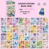 1000+ Pcs Cute Scrapbook Stickers Travel Laser Sticker Book for Adult Korean Stickers for Journal Aesthetic Photocard Glitter Kawaii Sticker Decor for DIY Card Art Arts Purple+Pink view 3