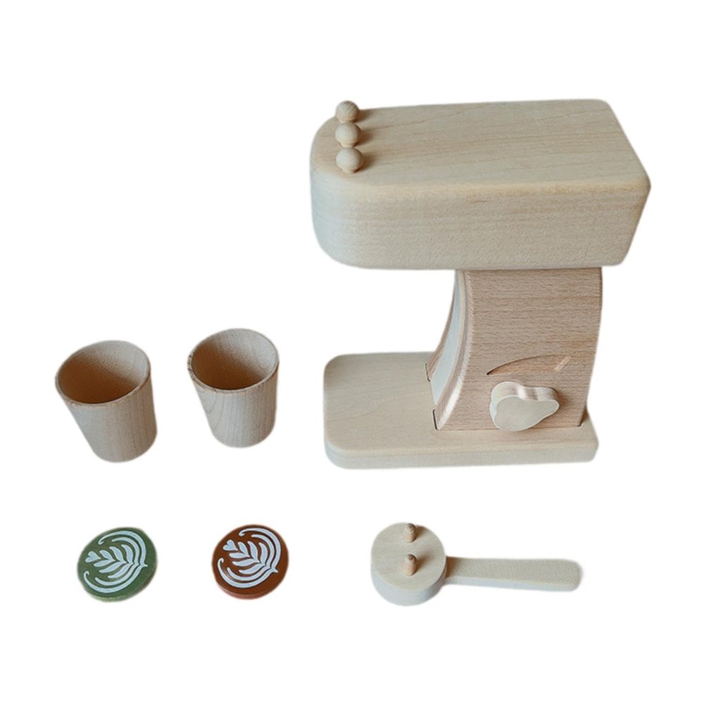 Kids Coffee Maker Espresso Machine Playset Stimulates Imaginative Role Play Kids