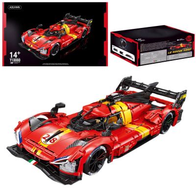 AOUHMN Le 499P Hybrid Hypercar Building Kit, 1:8 Scale Advanced Race Car Model Collectible Set for Adults, Buildable Sports Racing to Display, Gift for Motorsport Fans, (3350 Pieces, A-Y18080)