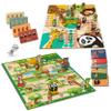 2-in-1 Wooden Board Games for Kids & Families  Premium Wood Ludo Board Game & Snakes and Ladders Board Game | Classic Family Board Games Set with Dice & Pieces, Fun Educational Gift for Boys & Girls view 1