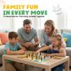 2-in-1 Wooden Board Games for Kids & Families  Premium Wood Ludo Board Game & Snakes and Ladders Board Game | Classic Family Board Games Set with Dice & Pieces, Fun Educational Gift for Boys & Girls view 4
