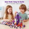 3 otters Magnetic Blocks 150PCS Portal Set, STEM Magnet Cubes Construction Toys for Kids, Sensory Stacking Building Blocks Christmas Birthday Gifts for Boys & Girls view 4