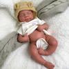 19'' Pascale Full Body Silicone Reborn Baby Dolls Realistic Tan Newborn Baby Doll That Look Real Sleeping Advanced Painted Gift (Girl) view 1