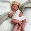 19'' Pascale Full Body Silicone Reborn Baby Dolls Realistic Tan Newborn Baby Doll That Look Real Sleeping Advanced Painted Gift (Girl) view 4