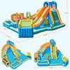 Yaheetech Inflatable Water Slide 11-in-1 Outdoor Blow Up Water Slide w/Storage Bag & 950W Blower, Bounce House w/ 2 Long Slides & Small Deeper Pool & Large Climbing Wall & Awning, Blue view 3